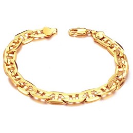 Pulseira Masculina Banhada A Ouro 18K Da Wide Varieties G Font
