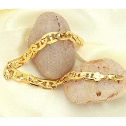 Pulseira Masculina Banhada A Ouro 18K Da Wide Varieties G Font