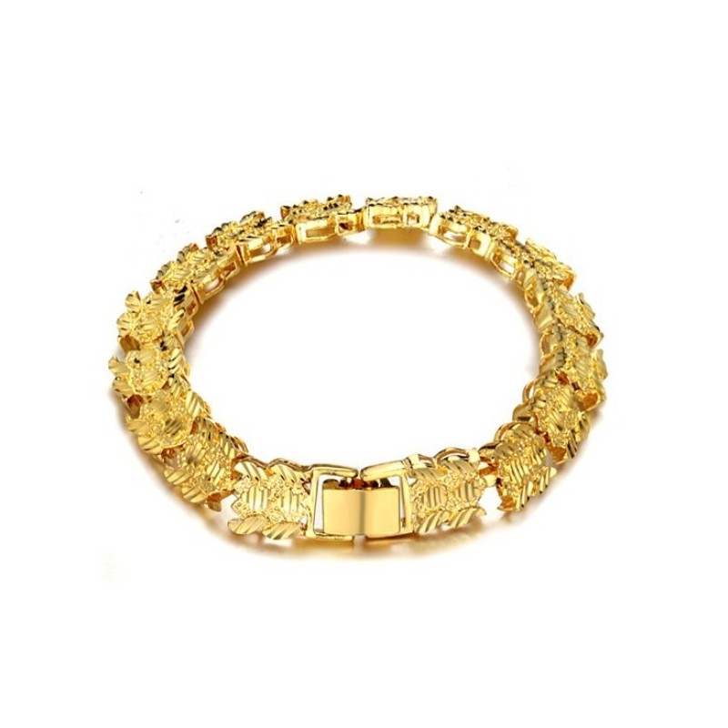 Pulseira Feminina Banhada A Ouro 18K De Alta Qualidade Pulseira Feminina Banhada A Ouro 18K De Alta Qualidade