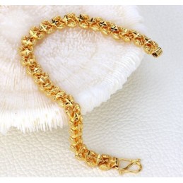Pulseira Feminina Banhada A Ouro 18K Fácil De Usar