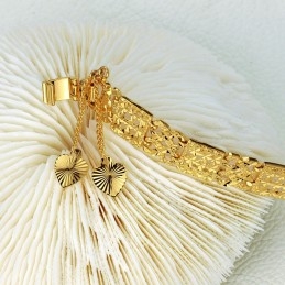Pulseira Feminina Banhada A Ouro 18K, Durável E Em Uso