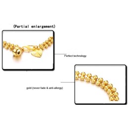 Pulseira Feminina Banhada A Ouro 18K Em Formato De Bola, Rainha Da Qualidade