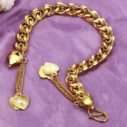 Pulseira Feminina Banhada A Ouro 18K Com Qualidade E Quantidade Garantidas