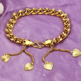 Pulseira Feminina Banhada A Ouro 18K Com Qualidade E Quantidade Garantidas