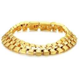 Pulseira Feminina Banhada A Ouro 18K Fácil De Usar