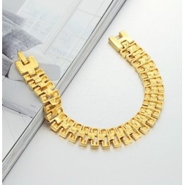 Pulseira Feminina Banhada A Ouro 18K Fácil De Usar