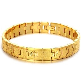 Pulseira Feminina Banhada A Ouro 18K, Famosa Por Sua Alta Qualidade