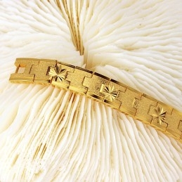 Pulseira Feminina Banhada A Ouro 18K, Famosa Por Sua Alta Qualidade