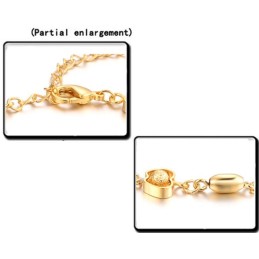 Pulseira Feminina Banhada A Ouro 18K Em Formato De Maçã, Rainha Da Qualidade