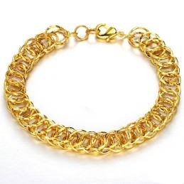 Pulseira Feminina Banhada A Ouro 18K De Alta Qualidade