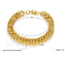 Pulseira Feminina Banhada A Ouro 18K De Alta Qualidade