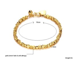 Pulseira Feminina Banhada A Ouro 18K Com Qualidade E Quantidade Garantidas