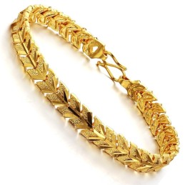 Pulseira Feminina Banhada A Ouro 18K Completa Em Especificações