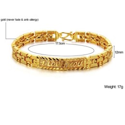 Pulseira Feminina Banhada A Ouro 18K De Alta Qualidade