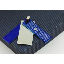 Pingente De Titânio Masculino Popular Com Três Cartas - Corrente Grátis