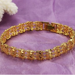 Pulseira Feminina Banhada A Ouro 18K De Alta Qualidade