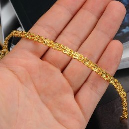 Pulseira Feminina Elegante Banhada A Ouro 18K Com Qualidade E Quantidade Garantidas