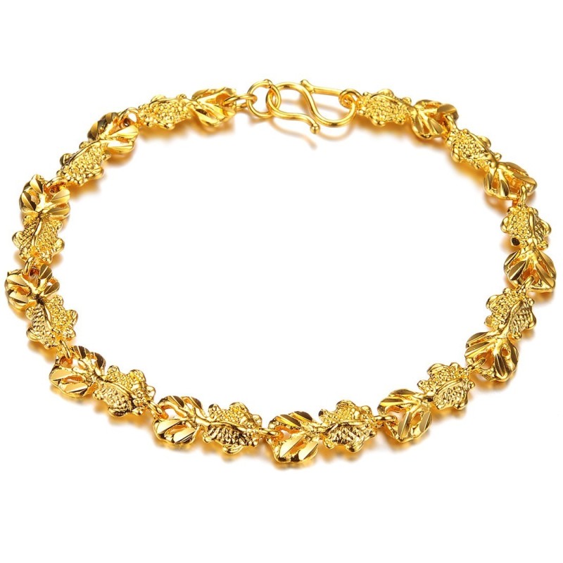 Pulseira Feminina Banhada A Ouro 18K Em Formato De Peixe Pulseira Feminina Banhada A Ouro 18K Em Formato De Peixe