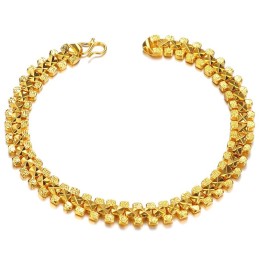 Pulseira Feminina Banhada A Ouro 18K De Grande Variedade