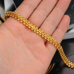 Pulseira Feminina Banhada A Ouro 18K De Grande Variedade