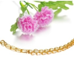 Pulseira Feminina Banhada A Ouro 18K Com Qualidade E Quantidade Garantidas