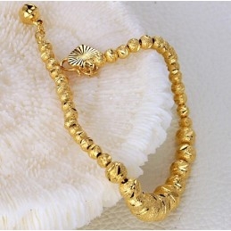 Pulseira Feminina De Alta Qualidade Em Formato De Bola Banhada A Ouro 18K