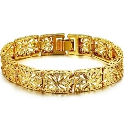 Pulseira Feminina Banhada A Ouro 18K Com Qualidade E Quantidade Garantidas
