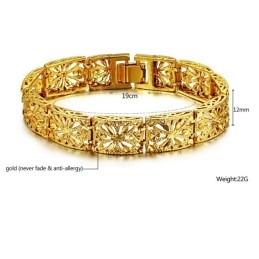 Pulseira Feminina Banhada A Ouro 18K Com Qualidade E Quantidade Garantidas