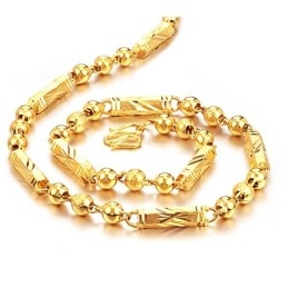 Colar Masculino Banhado A Ouro 18K Fácil De Usar