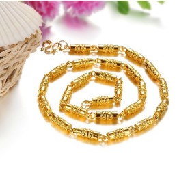 Colar Masculino Banhado A Ouro 18K Com Qualidade E Quantidade Garantidas