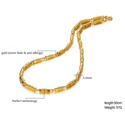 Colar Masculino Banhado A Ouro 18K Com Qualidade E Quantidade Garantidas