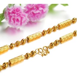 Colar Banhado A Ouro 18K Com Textura De Impressão Digital Masculina De Qualidade Estável