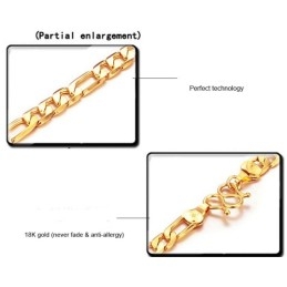 Colar Masculino O Font Banhado A Ouro 18K Com Desempenho Confiável
