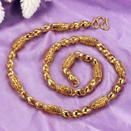 Colar Feminino Banhado A Ouro 18K Vazado De Renome Mundial
