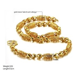 Colar Feminino Banhado A Ouro 18K Vazado De Renome Mundial