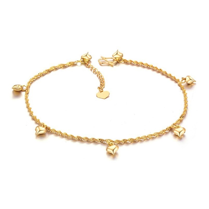 Tornozeleira Feminina Banhada A Ouro 18K De Grande Variedade Tornozeleira Feminina Banhada A Ouro 18K De Grande Variedade