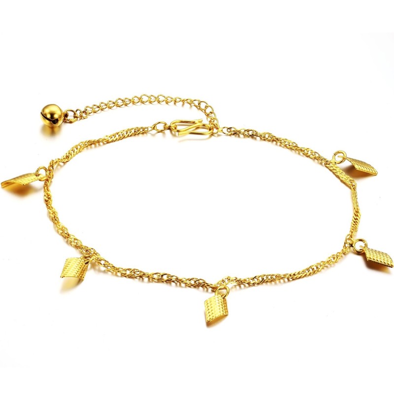 Especificações Completas Tornozeleira Feminina Banhada A Ouro 18K Especificações Completas Tornozeleira Feminina Banhada A Ouro 18K