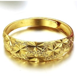 Anel Feminino Clássico Banhado A Ouro 18K De Qualidade Superior