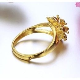 Anel Feminino Clássico Banhado A Ouro 18K Da Wide Varieties