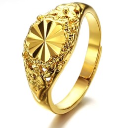 Anel Feminino Clássico Banhado A Ouro 18K Com Qualidade E Quantidade Garantidas