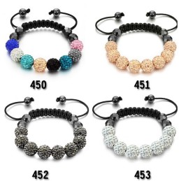 Pulseira De Cristal Feminina Em Formato De Bola De Qualidade Superior