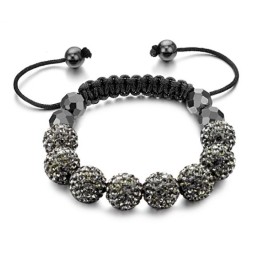 Pulseira De Cristal Feminina Em Formato De Bola De Qualidade Superior