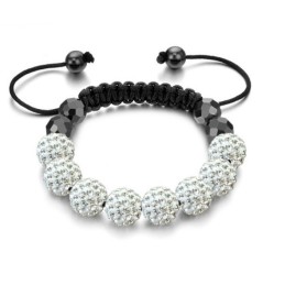 Pulseira De Cristal Feminina Em Formato De Bola De Qualidade Superior