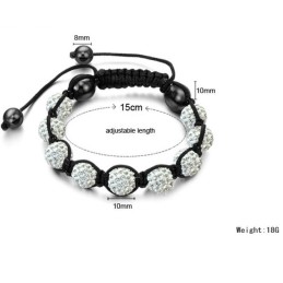 Pulseira De Cristal Em Formato De Bola Feminina Com Qualidade E Quantidade Garantidas
