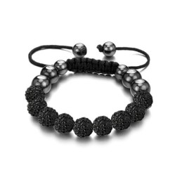 Pulseira De Cristal Em Formato De Bola Feminina Completa Em Especificações