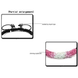 Pulseira De Cristal Em Formato De Bola Feminina Completa Em Especificações