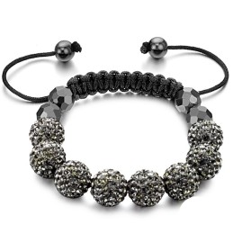 Pulseira De Cristal Em Formato De Bola Feminina De Desempenho Confiável