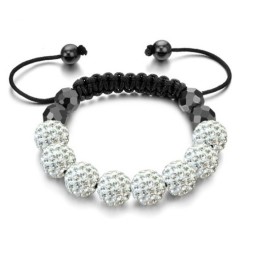 Pulseira De Cristal Em Formato De Bola Feminina De Desempenho Confiável
