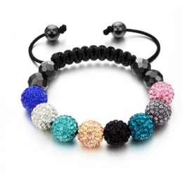 Pulseira De Cristal Em Formato De Bola Feminina De Desempenho Confiável