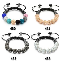 Pulseira De Cristal Em Formato De Bola Feminina De Desempenho Confiável